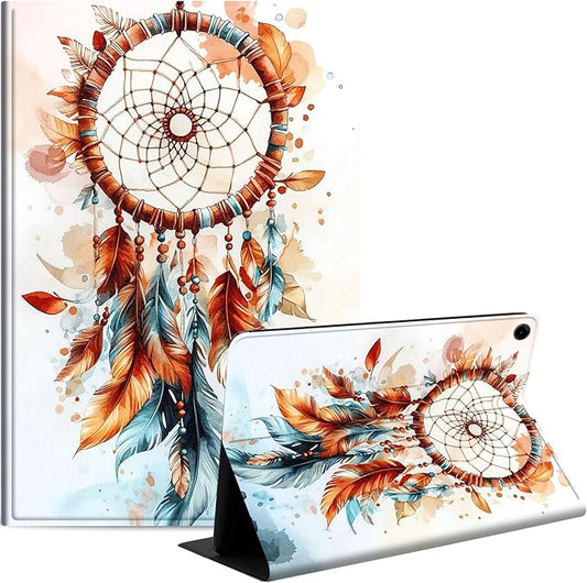 Case for Samsung Galaxy Tab A9 8.7-Inch 2023, Slim PU Leather Stand Cover with Auto Wake/Sleep, Multi-Angle Viewing & Shockproof, Dreamcatcher