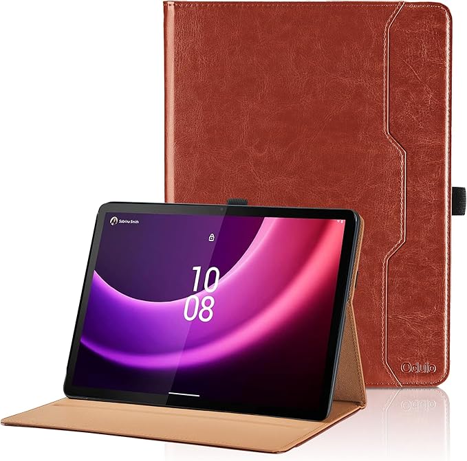 Case for Lenovo Tab P11 Gen 2 11.5 Inch 2023 (TB350FU/TB350XU) - PU Leather Business Folio Case with Pocket, Multi-Angle Viewing for Lenovo Tab P11 2nd Gen Tablet Cover, Brown