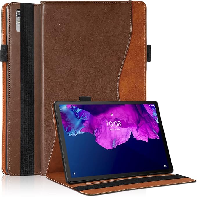 Case for Lenovo Tab P11 2nd Gen/Xiaoxin Pad Plus 2023 11.5" TB350FU/TB350XU case Bussiness Premium PU Leather Stand Folding Folio Cover for Lenovo Tab P11 2nd Gen 11.5 inch -Brown