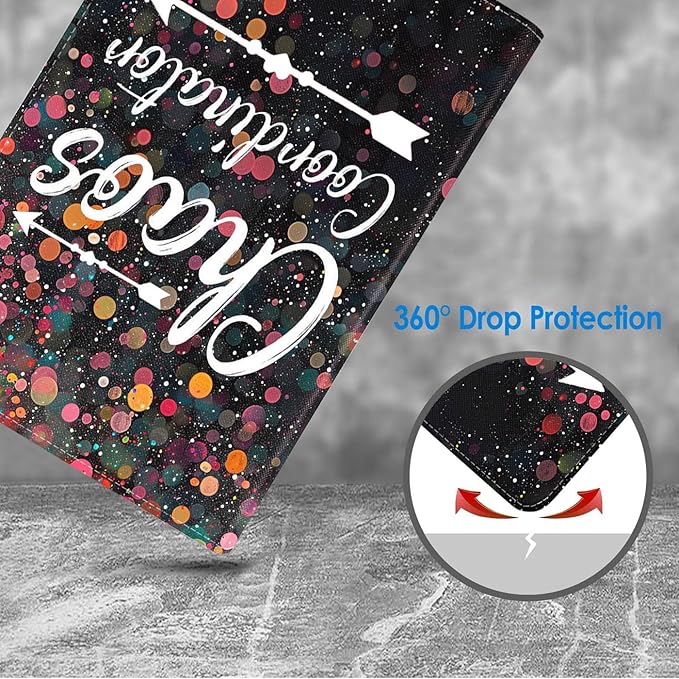 Case for Samsung Galaxy Tab S10 Lite / S10 FE / S9 FE 10.9-Inch / S9 11-Inch, Slim Lightweight PU Leather Stand Cover with Auto Wake/Sleep, Chaos Coordinator