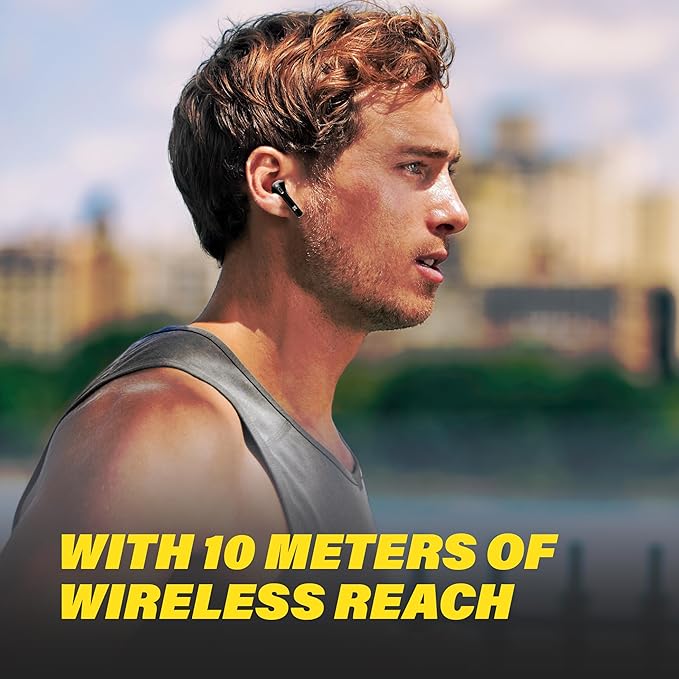 KICKER TWS1 True Wireless Earbuds, Bluetooth Earbuds with Microphone, Wireless Earphones for Android and iOS, Fast-Charging Case for USB-C with 20 Hours of Playtime