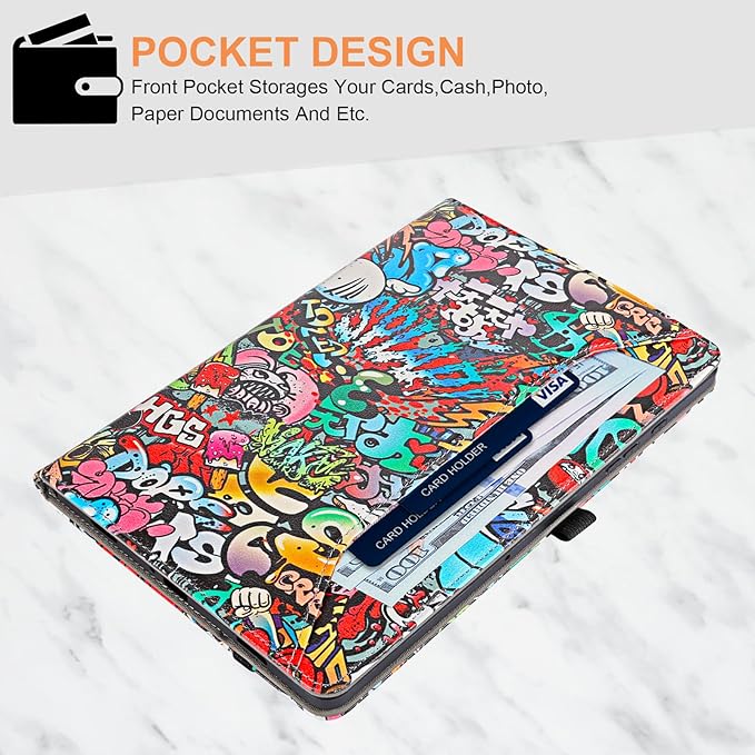 for Samsung Galaxy Tab A9 Plus Case Multiangle Stand for Samsung Tab A9 Plus Tablet Case 11 Inch SM-X210/SM-X216/SM-X218,Graffiti