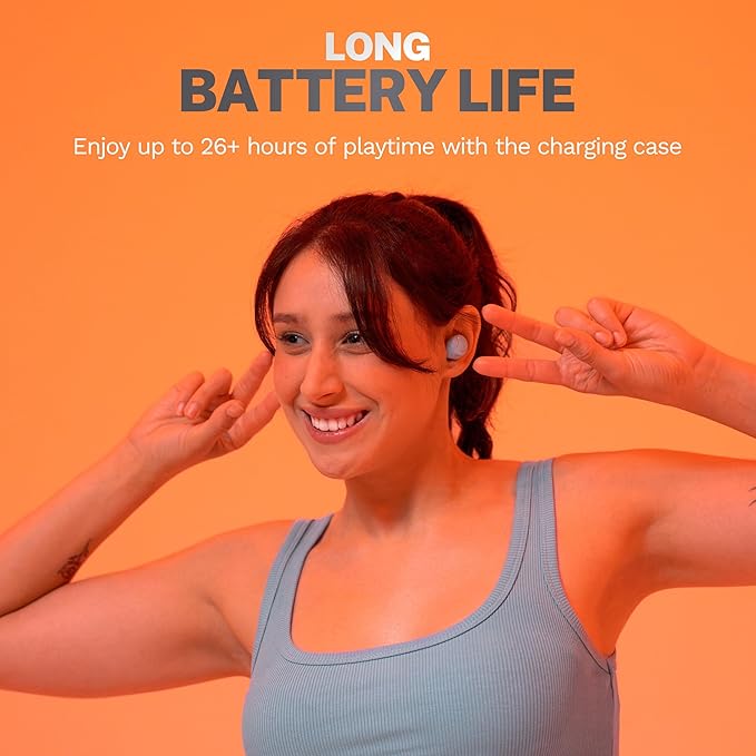 JLab Go Air Pop+ True Wireless Bluetooth Earbuds in Light Blue Plus Cloud Foam Mnemonic Earbud Tips