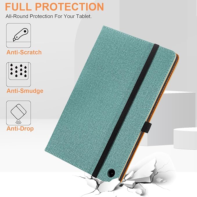 for Samsung Galaxy Tab A9 Plus Case Multiangle Stand for Samsung Tab A9 Plus Tablet Case 11 Inch SM-X210/SM-X216/SM-X218,Green