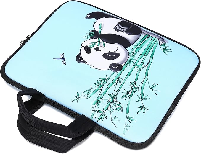 11" 11.6" 12" 12.1" 12.5" inch Laptop Carrying Bag Chromebook Case Notebook Ultrabook Bag Tablet Cover Neoprene Sleeve Fit Apple MacBook Air Samsung Google Acer HP DELL Lenovo Asus(Panda & Bamboo)