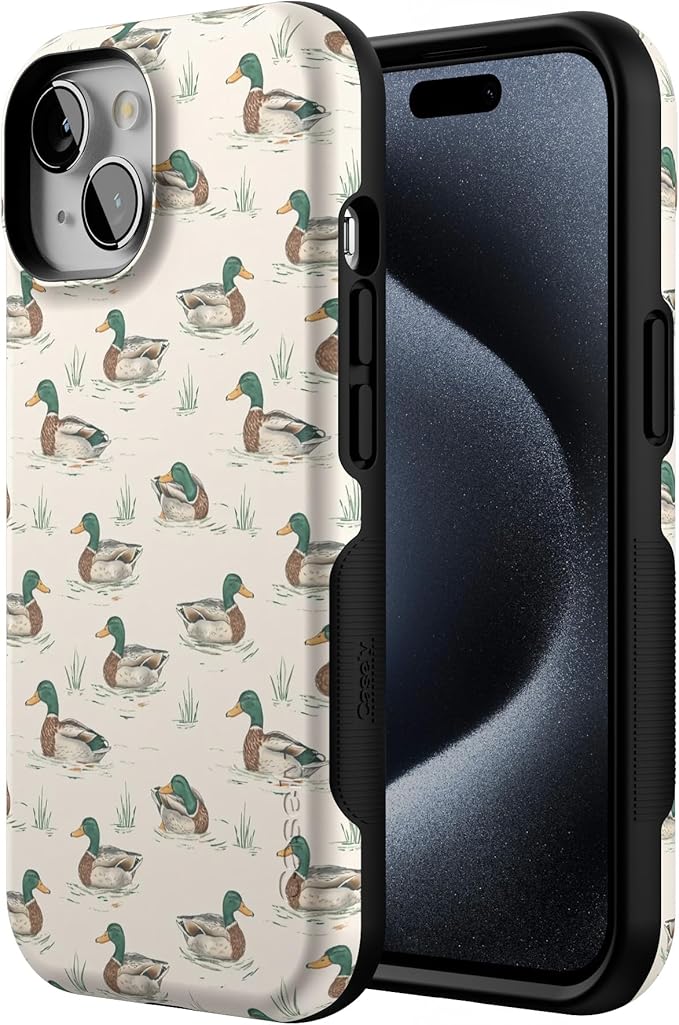 Casely iPhone 15 Case | Mallard & Co. | The Boyfriend Collection | Bold Protective Design | Compatible with MagSafe