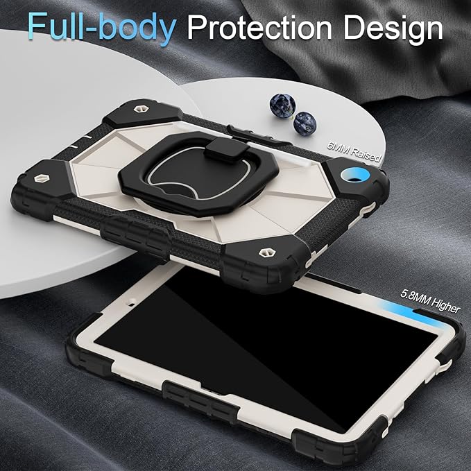 Case for Samsung Galaxy Tab A9+/A9 Plus 11 Inch (SM-X210/X216/X218) with Screen Protector/Rotating Stand/Pen Holder,Military Grade Shockproof Cover for Galaxy Tab A9 Plus Cases