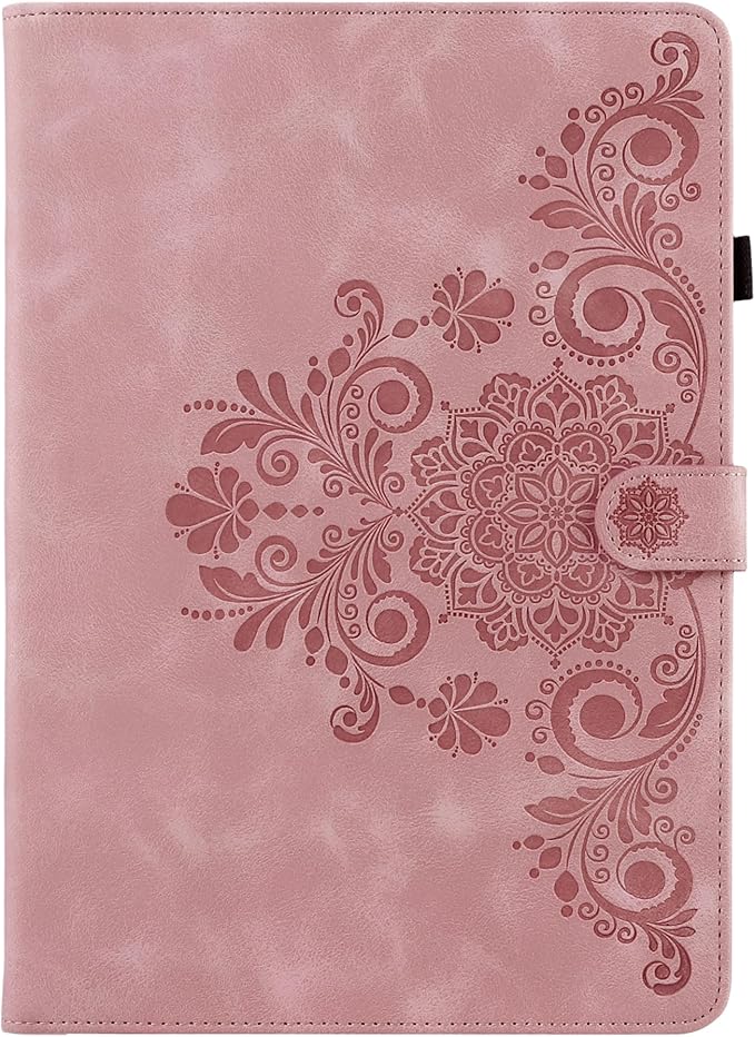 Mantala Funda para for Lenovo Tab M11 2024 11 Inch, Soft Touch Faux Leather with Card Slots and Kickstand, Water-Proof Precise Cutouts Tablet Case Compatible with Lenovo Tab M11 / Tab K11 Pink