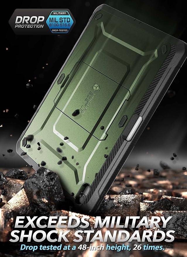 SUPCASE for iPad 11th Gen A16 Chip 11 Inch 2025 Case with Screen Protector (Unicorn Beetle Pro), [Built-in Stand & Pencil Holder] Heavy Duty Protective Cover for iPad 10th Gen 10.9 Inch 2022, Guldan