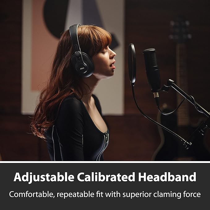 AKG K371 Closed Over-Ear Studio Folding Headphones - Black