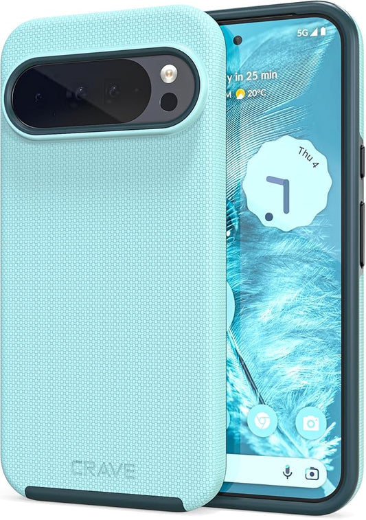 Crave Dual Guard for Google Pixel 10 Pro XL Case, Shockproof Protection Dual Layer Case for Google Pixel 10 Pro XL - Aqua