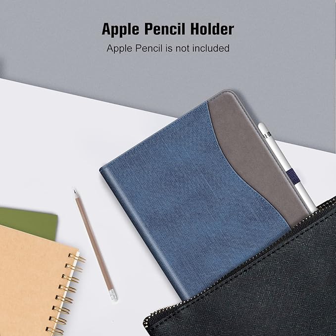 Fintie Case for iPad 9th / 8th / 7th Generation (2021/2020/2019) 10.2 Inch - [Corner Protection] Multi-Angle Viewing Stand Cover with Pocket & Pencil Holder, Auto Sleep Wake, Denim Indigo