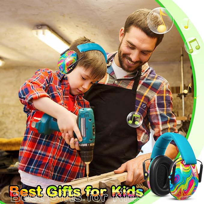 Amylove 6 Pcs Kids Noise Cancelling Headphones 27db Adjustable Earmuffs for Autism Sensory Toddler Children(Bright Colors)