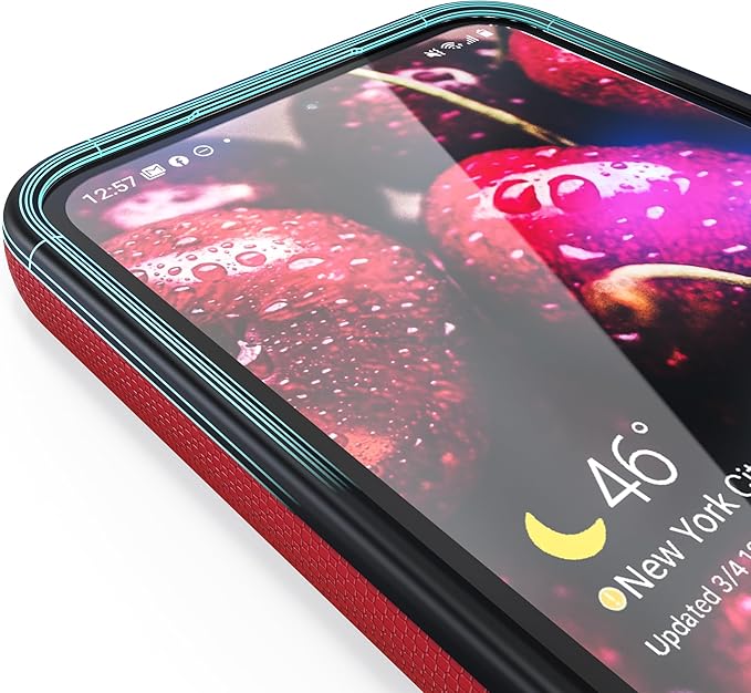 Crave Dual Guard Compatible with Samsung Galaxy S23 FE Case - Shockproof Protection with Dual Layer Design, Red