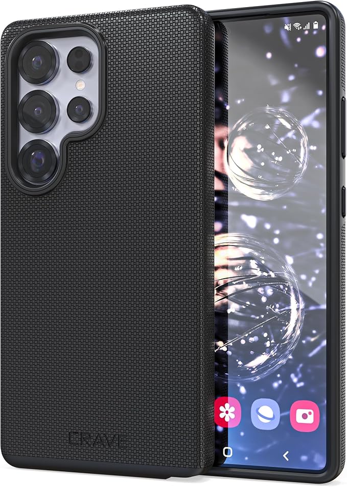 Crave Dual Guard Compatible with Samsung Galaxy S25 Ultra Case, Shockproof Protection Dual Layer Case for Samsung Galaxy S25 Ultra - Black