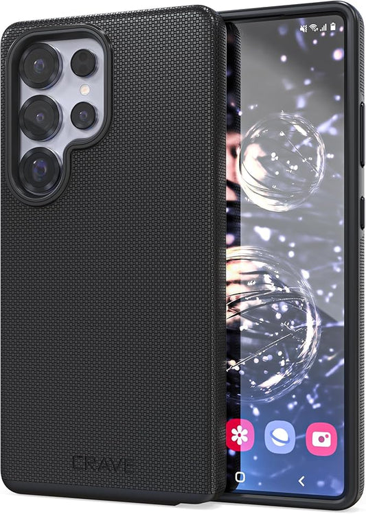 Crave Dual Guard Compatible with Samsung Galaxy S25 Ultra Case, Shockproof Protection Dual Layer Case for Samsung Galaxy S25 Ultra - Black