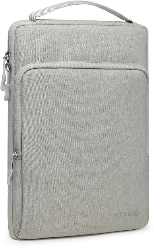 HYZUO 13 Inch Laptop Bag Sleeve for MacBook Air 13 M4 M3 M2 M1 2025-2018, MacBook Pro 13 M2 M1 2025-2016, 13" iPad Pro/Air, Surface Pro, XPS 13, Protective Case for 12"-13" Tablet, Light Gray