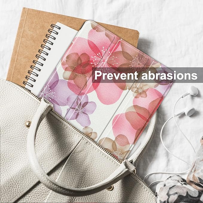 Case for Lenovo Tab M8 4th Gen 2023, Folding Folio Ultra-Thin PU Leather Stand Case Cover for Lenovo Tab M8 4th Gen TB-300FU Flower