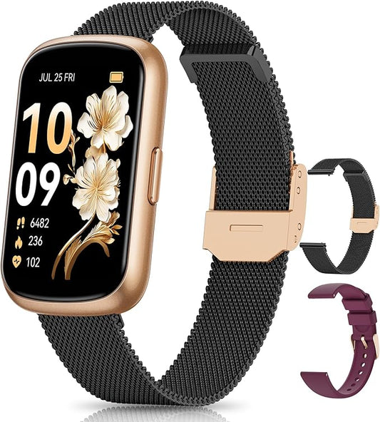 RUXINGX Fitness Tracker, Smart Watches for Women with Heart Rate Monitor, Sleep and Step Tracker, 20+ Sport Modes Fitness Watch for Women, Smart Watch for Android Phones & iPhones
