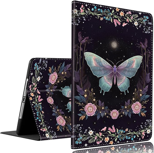 Case for Samsung Galaxy Tab A9 Plus 11 inch 2023，Slim Fit Foldable Standing Cover Case with Auto Sleep/Wake for Galaxy Tab A9+ 11’2023 (SM-X210/X216/X218)，Magical Night Moth