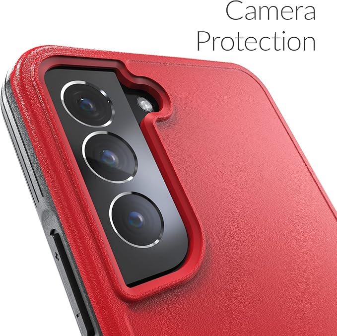 Crave Slim Guard for Galaxy S22+ Case, Shockproof Case for Samsung Galaxy S22+, S22 Plus (6.6 inch) - Red