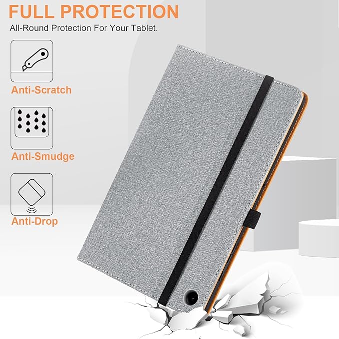 for Samsung Galaxy Tab A9 Plus Case Multiangle Stand for Samsung Tab A9 Plus Tablet Case 11 Inch SM-X210/SM-X216/SM-X218,Gray