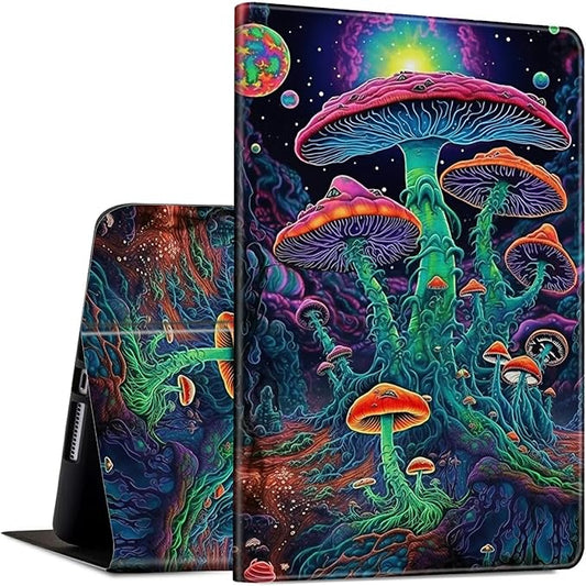 Case for 13 Inch Microsoft Surface Pro 8 (2021 Release) PU Leather Slim Lightweight Multiple Angles Stand Smart Cover with Auto Wake/Sleep for 2021 Surface pro 8 13 Inch, Magic Mushroom