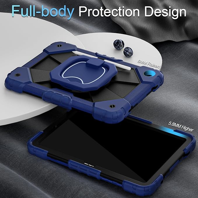 Case for Samsung Galaxy Tab A9 Plus 11 inch with Screen Protector/360° Rotating Stand/Pencil Holder,Military Grade Shockproof Tablet Case Galaxy Tab A9 Plus Cases (SM-X210/X216/X218)