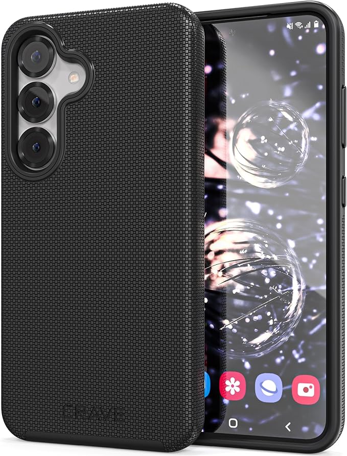 Crave Dual Guard Compatible with Samsung Galaxy S25 Case, Shockproof Protection Dual Layer Case for Samsung Galaxy S25 - Black