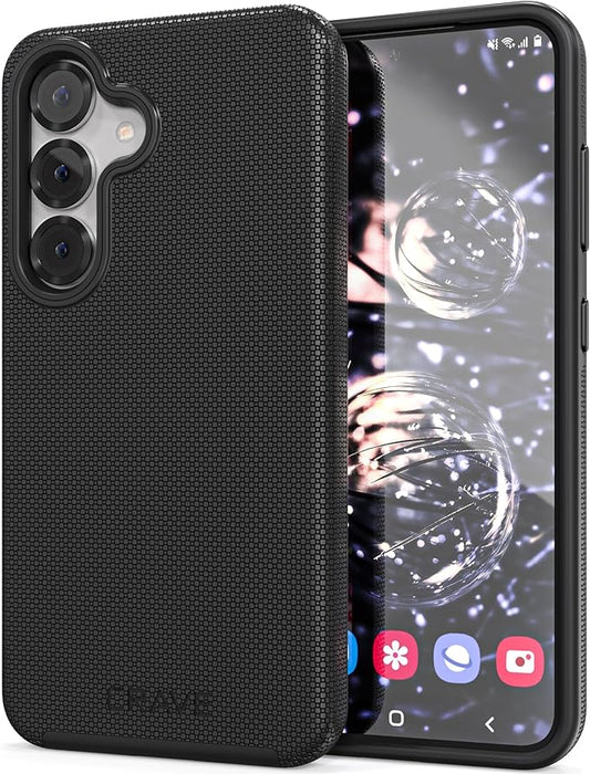 Crave Dual Guard Compatible with Samsung Galaxy S25 Case, Shockproof Protection Dual Layer Case for Samsung Galaxy S25 - Black