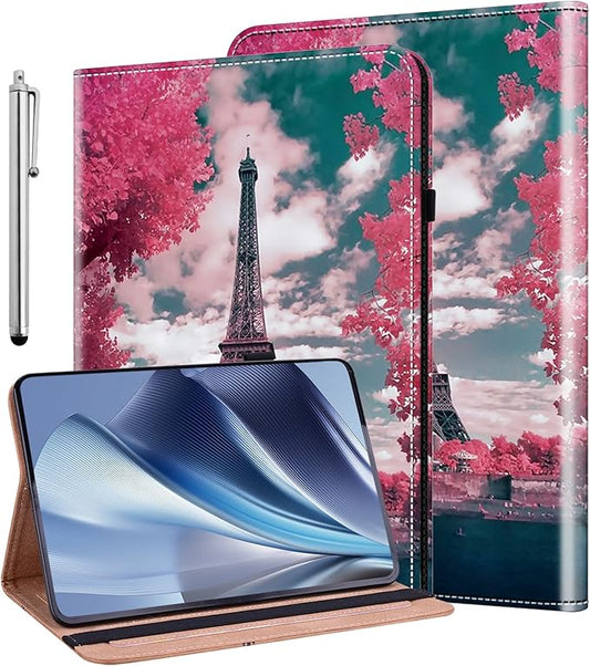 ALILANG Case for Samsung Galaxy Tab A9 Plus 11 Inch Case 2023 with Stylus, Shockproof Folding Stand Cover for Samsung Tab A9+ (SM-X210/X216/X218) Tablet Cases -Iron Tower