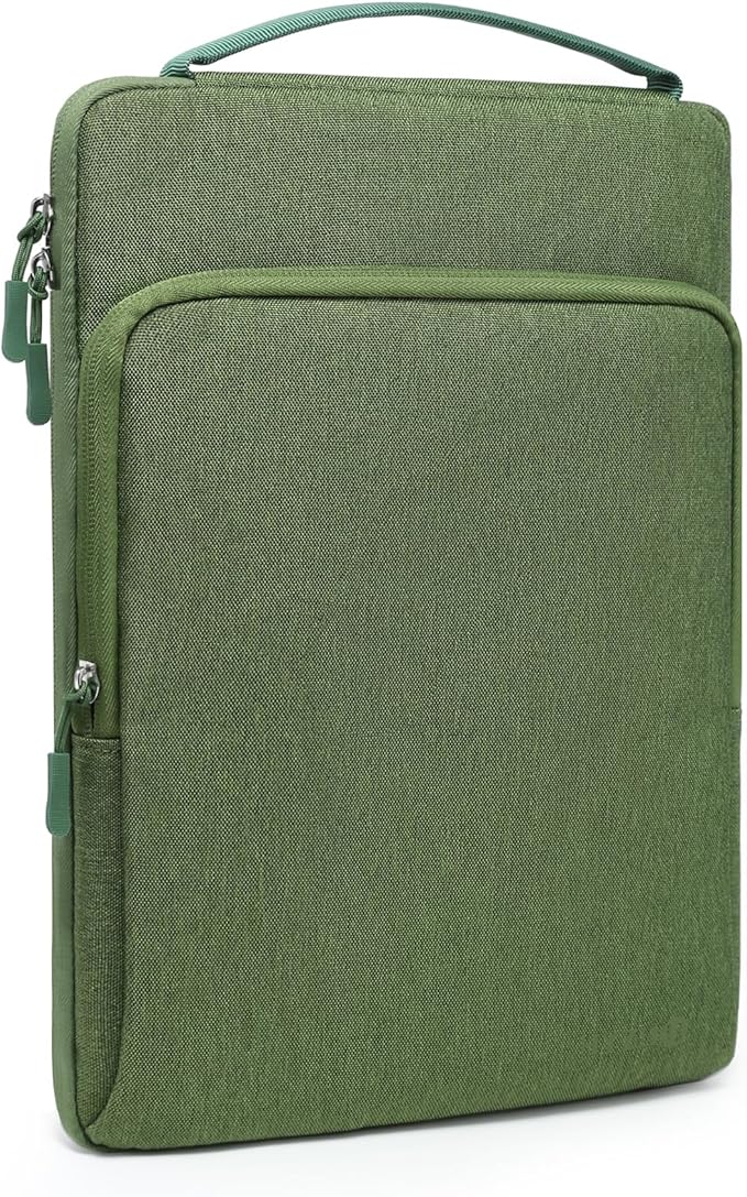 HYZUO 13.3-14 Inch Laptop Bag Sleeve for MacBook Pro 14 M4 M3 M2 M1, MacBook Air/Pro 13.3, 13.8"/13.5" Surface Laptop/Book, Notebook Case for 13" Dell Lenovo ThinkPad HP Asus Acer, Grass Green