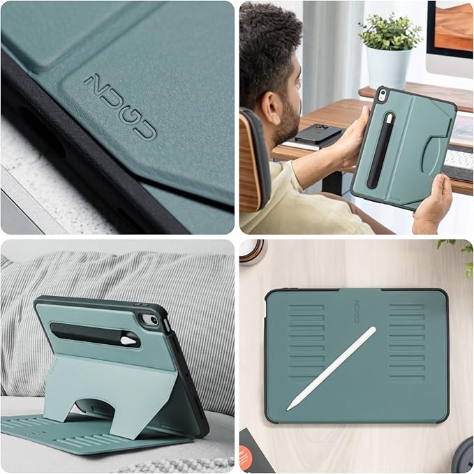 ZUGU CASE for iPad 10.9 Inch Case iPad 11th/10th Generation (A16 2025/2022), Magnetic Stand & Sleep/Wake Cover for 11th/10th Gen iPad, Model #s A3354, A3355, A3356, A2696, A2757, A2777, Pine