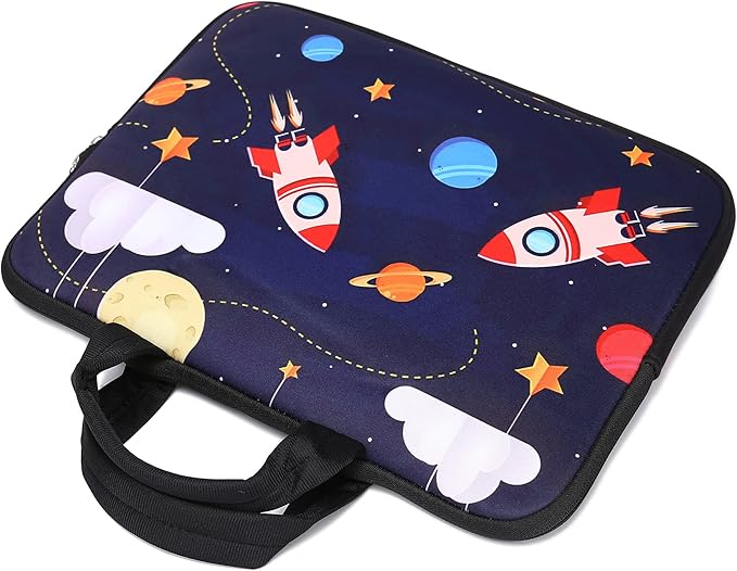 11" 11.6" 12" 12.1" 12.5" inch Laptop Carrying Bag Chromebook Case Notebook Ultrabook Bag Tablet Cover Neoprene Sleeve Fit Apple MacBook Air Samsung Google Acer HP DELL Lenovo Asus (Cool Rocket)