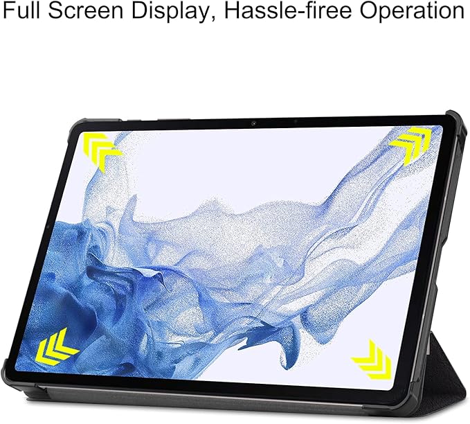 Smart Case for Galaxy Tab S9, Ratesell Lightweight Trifold Stand Smart Case Cover with Auto Wake/Sleep for Samsung Galaxy Tab S9 SM-X710 / X715 / X718 Don't Touch Me