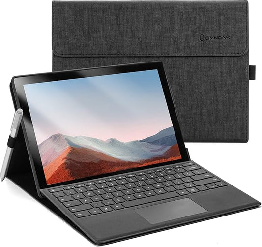 Omnpak Microsoft Surface Pro 7 Case,Protective Case for 12.3 Inch Surface Pro 7 Plus, Surface Pro 7, Surface Pro 6, Pro 5, Pro 4 Compatible with Type Cover Keyboard(Keyboard not Included)