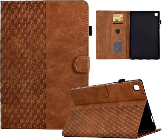 Case for Samsung Galaxy Tab S6 Lite 2024/2022/2020 10.4 inch Case SM-P620/P625/P610/P613/P615/P619 PU Leather Folio Magnetic Cover Card Holder with Pen Holder,Brown