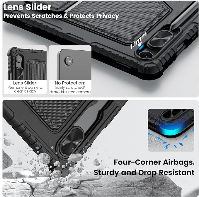 Nillkin for Samsung Galaxy Tab S10 FE Detachable Keyboard Case with 7 Backlit, Kickstand, Trackpad, S Pen Holder, for Samsung Tablet S10 FE Keyboard 10.9 inch