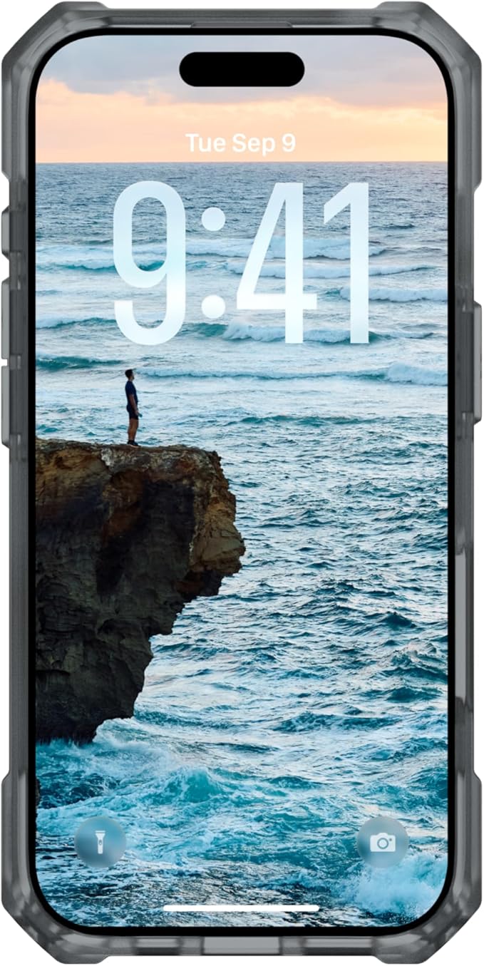 URBAN ARMOR GEAR UAG Designed for iPhone 17 Case Essential Armor - Compatible with MagSafe Translucent Military Grade Protective Cover, Ash