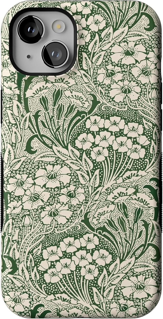 Casely iPhone 14 Case | Mystic Meadow | Green Gardens | Compatible with MagSafe | Bold Protective Design