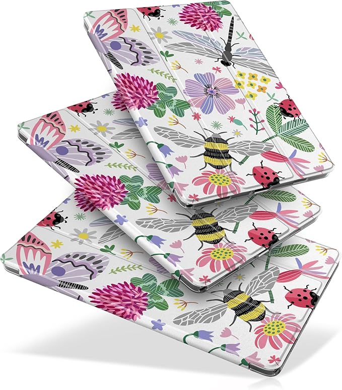 DONGKE Case for Samsung Galaxy Tab A9+/A9 Plus 11 inch 2024 2023 (SM-X210/X216/X218), Slim Stand Hard PC Translucent Back Shell Smart Cover, Auto Wake/Sleep - Dragonfly