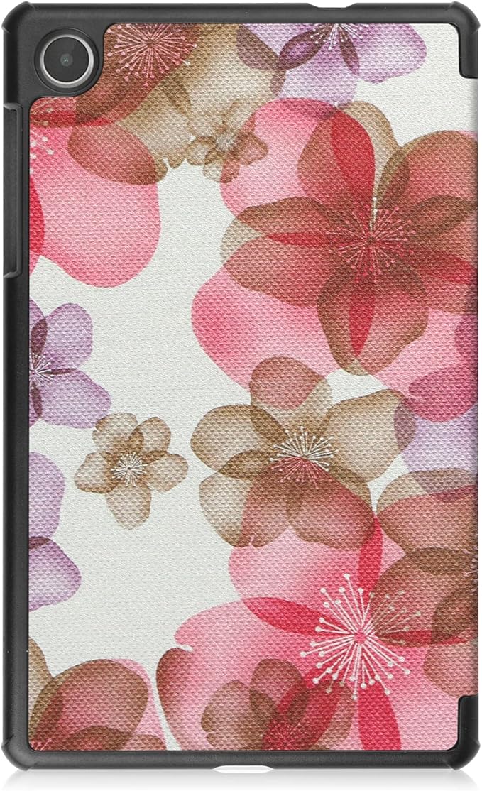 Case for Lenovo Tab M8 4th Gen 2023, Folding Folio Ultra-Thin PU Leather Stand Case Cover for Lenovo Tab M8 4th Gen TB-300FU Flower