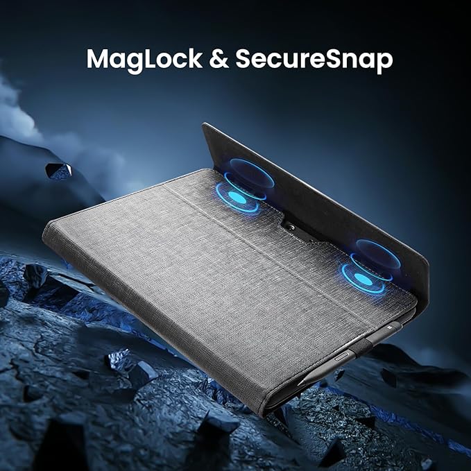 Omnpak Microsoft Surface Pro 11/10/9 Case, Lightweight Protective, Multiple Angle, Stylus Holder, Designed for Surface 11th Edition AI 2024/Pro 9 5G 13" 2022, Compatible with Type Cover Keyboard