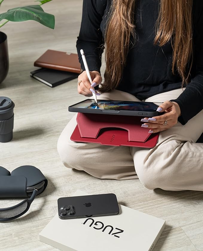 ZUGU CASE for iPad 10.9 Inch Case iPad 11th/10th Generation (A16 2025/2022), Magnetic Stand & Sleep/Wake Cover for 11th/10th Gen iPad, Model #s A3354, A3355, A3356, A2696, A2757, A2777, Scarlet Red