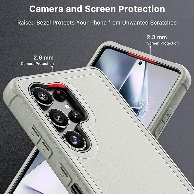 M MYBAT PRO Maverick Series for Samsung Galaxy S25 Ultra Case with Belt Clip Holster, 6.9 inch, Heavy Duty Military Grade Drop Protective Case w 360° Rotating Stand (No Screen Protector)