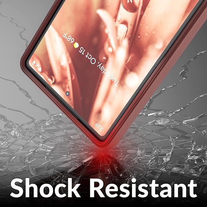 Crave Dual Guard for Google Pixel 6a Case, Shockproof Protection Dual Layer Case for Google Pixel 6a - Blush