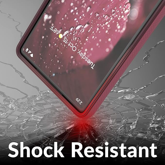 Crave Dual Guard for Google Pixel 6a Case, Shockproof Protection Dual Layer Case for Google Pixel 6a - Berry
