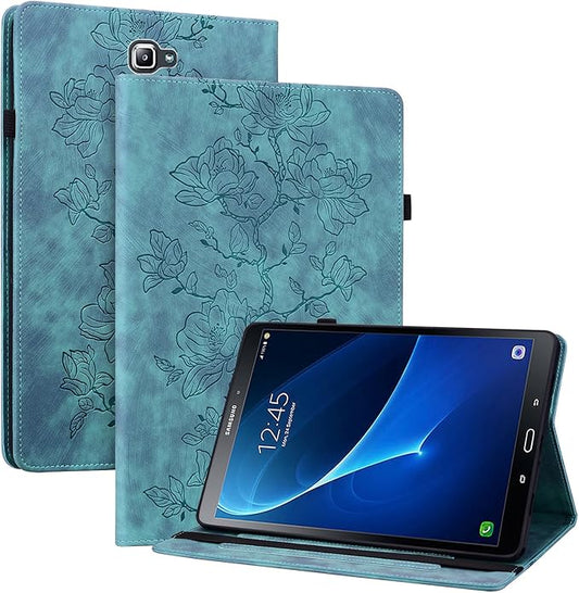 Case for Samsug Galaxy Tab A 10.1 inch 2016 （No S Pen Version） SM-T580 T585 T587, Slim PU Leather Folio Cover with Multi-Angle Stand and Pen Holder, Light Green