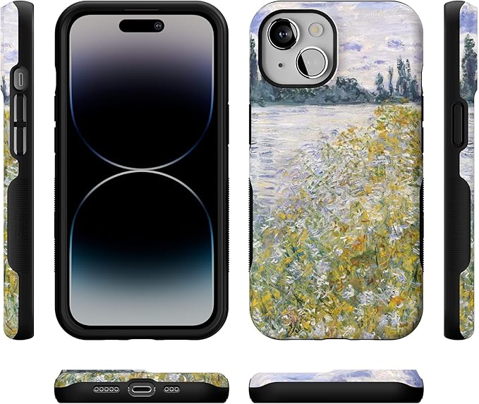 Casely iPhone 14 Case | Monets Summer Landscape | The Met Series | Compatible with MagSafe | Bold Protective Design