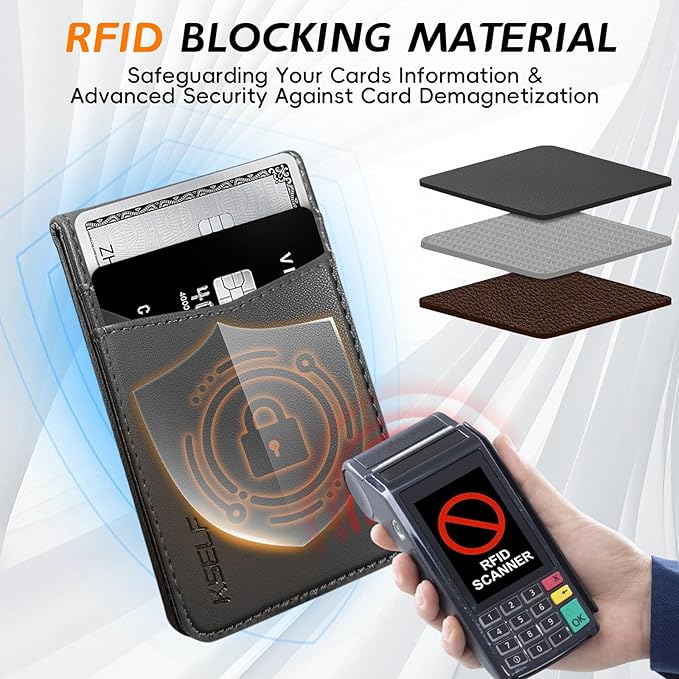 for iPhone 16 Pro Max Leather Wallet Case, Compatible with Magsafe, 2 in 1 Detachable Magnetic Card Holder, RFID Blocking Kickstand Credit Slots Flip Case for Men Women, Black